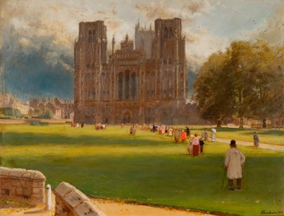 Catedral de Wells, 1889 de Albert Goodwin